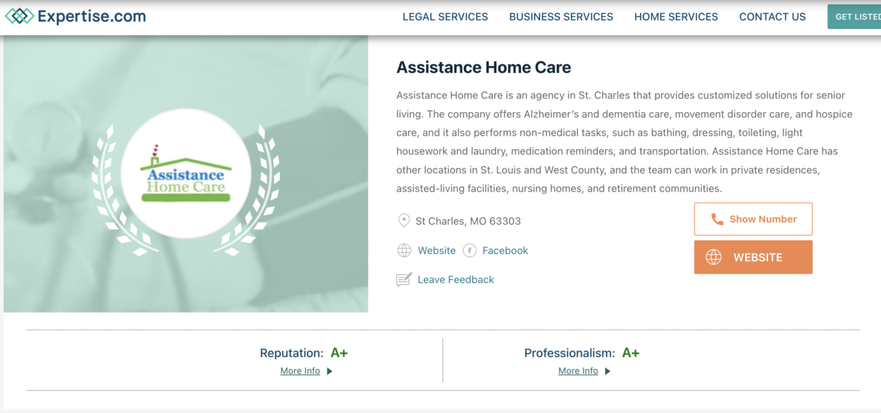 Expertise Assistance Home Care Top 7 Home Health Care in St. Louis, MO